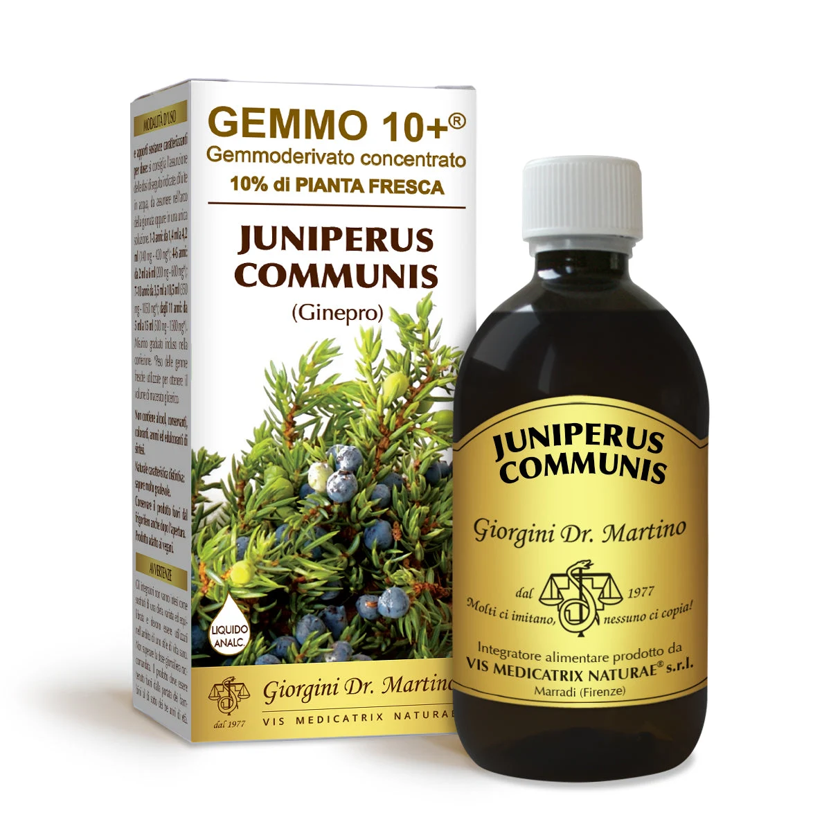 Dr Giorgini gemmo 10+ ginepro 500 ml liquido analcoolico