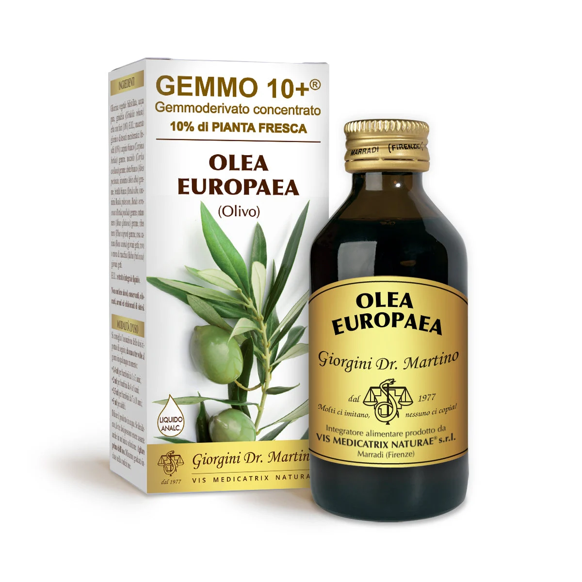Dr Giorgini gemmo 10+ olivo 100 ml liquido analcoolico