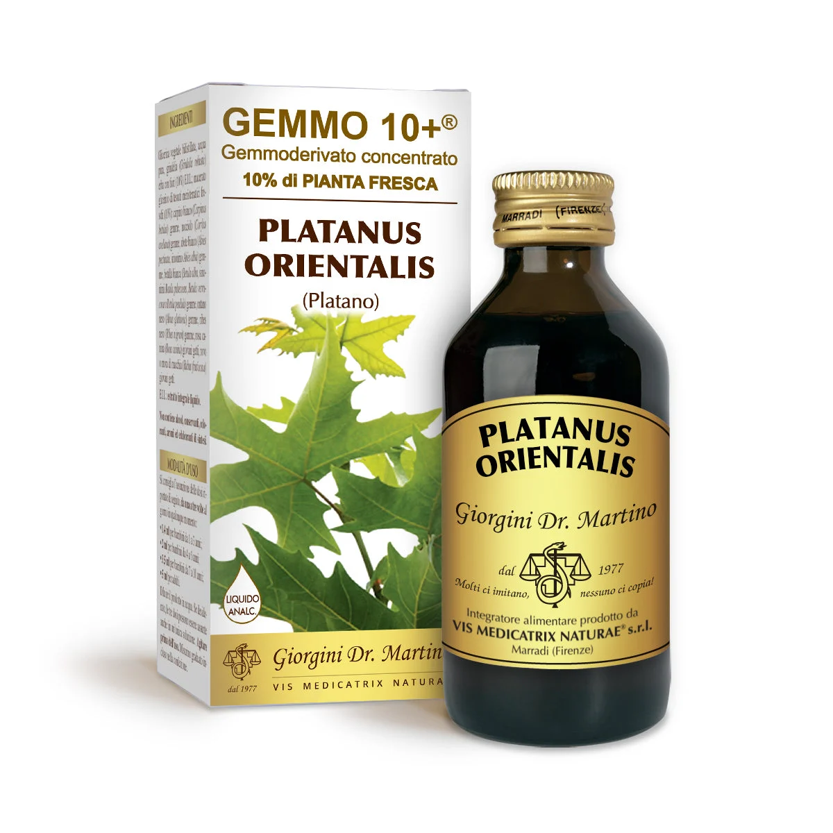 Dr Giorgini gemmo 10+ platano 100 ml liquido analcoolic