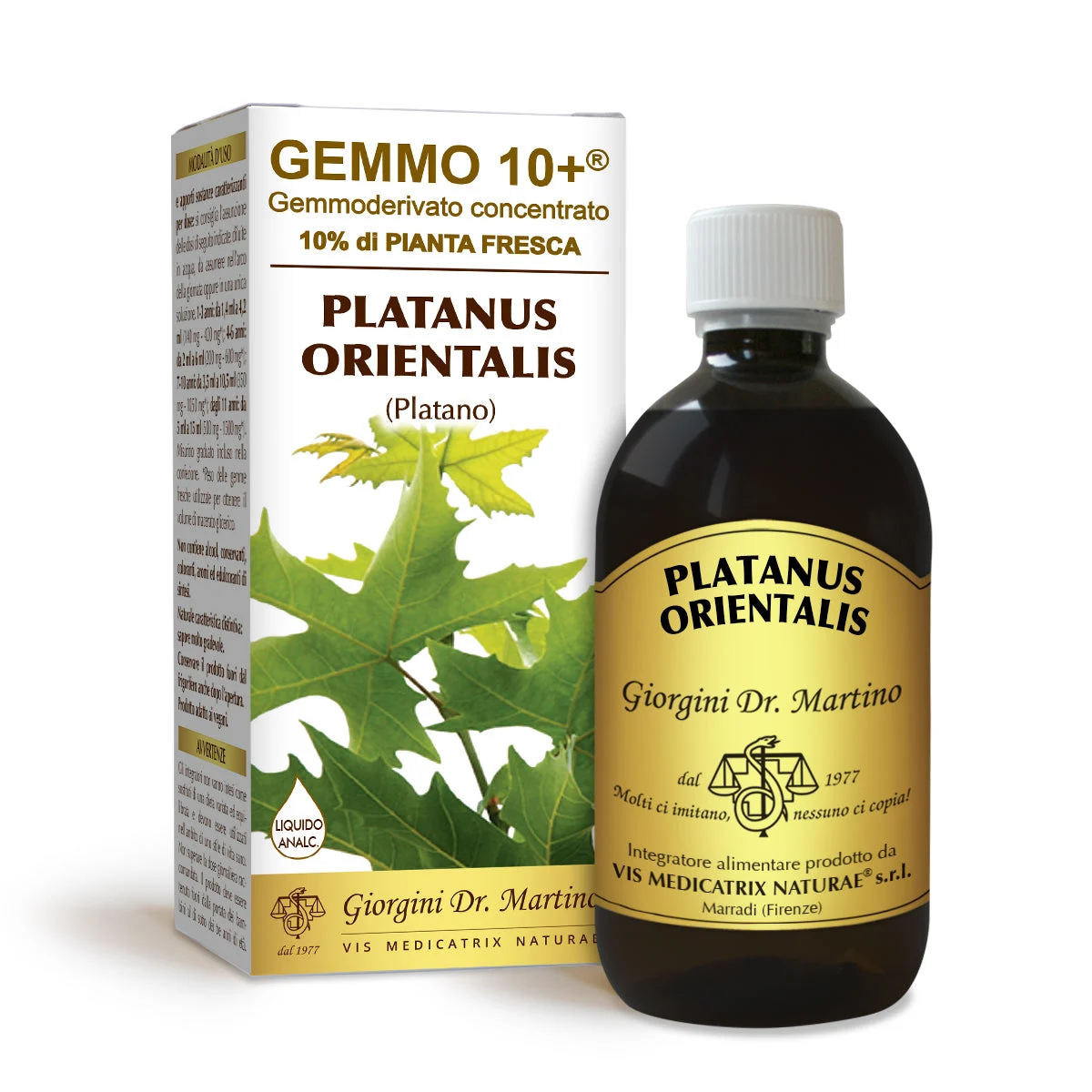 Dr Giorgini gemmo 10+ platano 500 ml liquido analcoolico