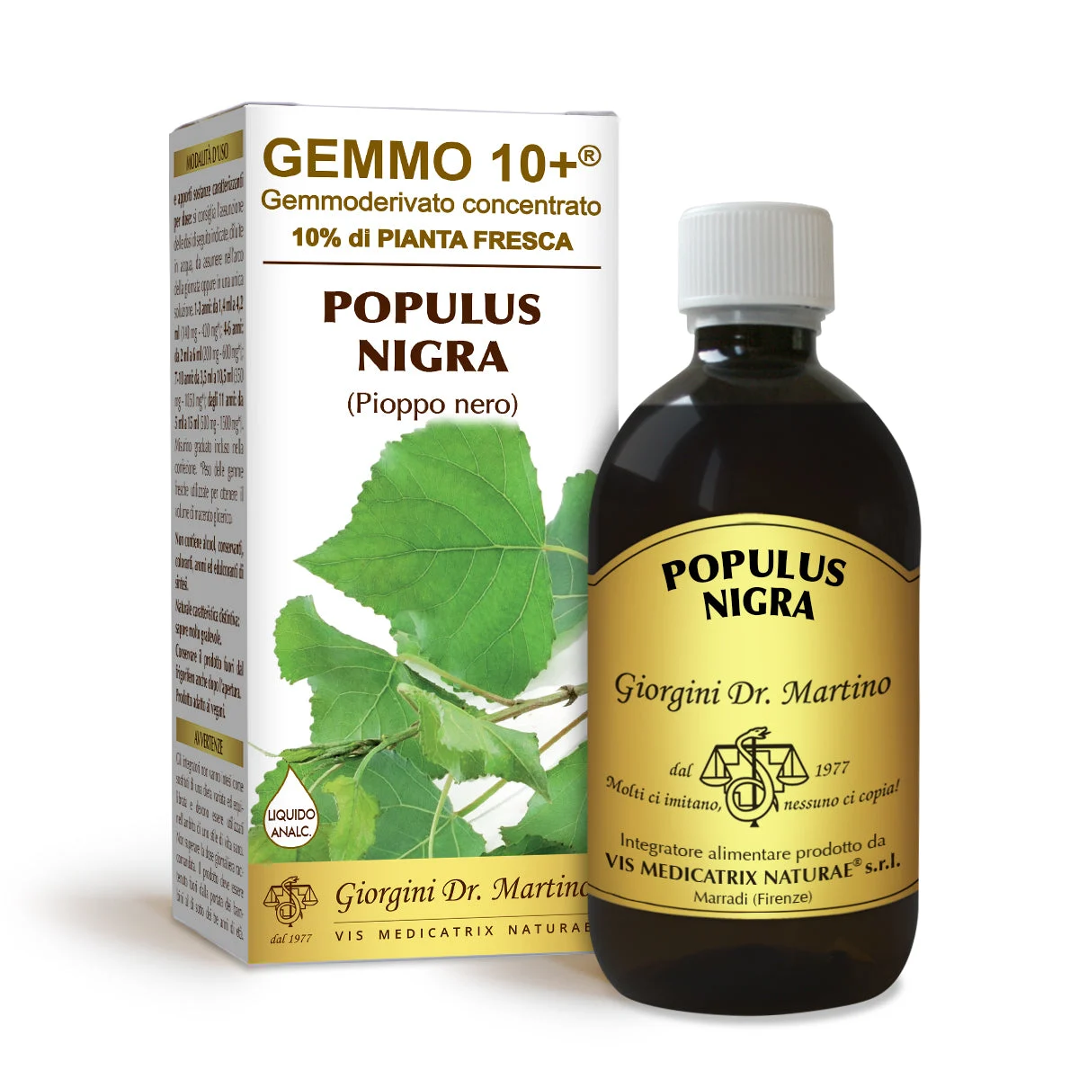 Dr Giorgini gemmo 10+ pioppo nero 500 ml liquido analcoolico