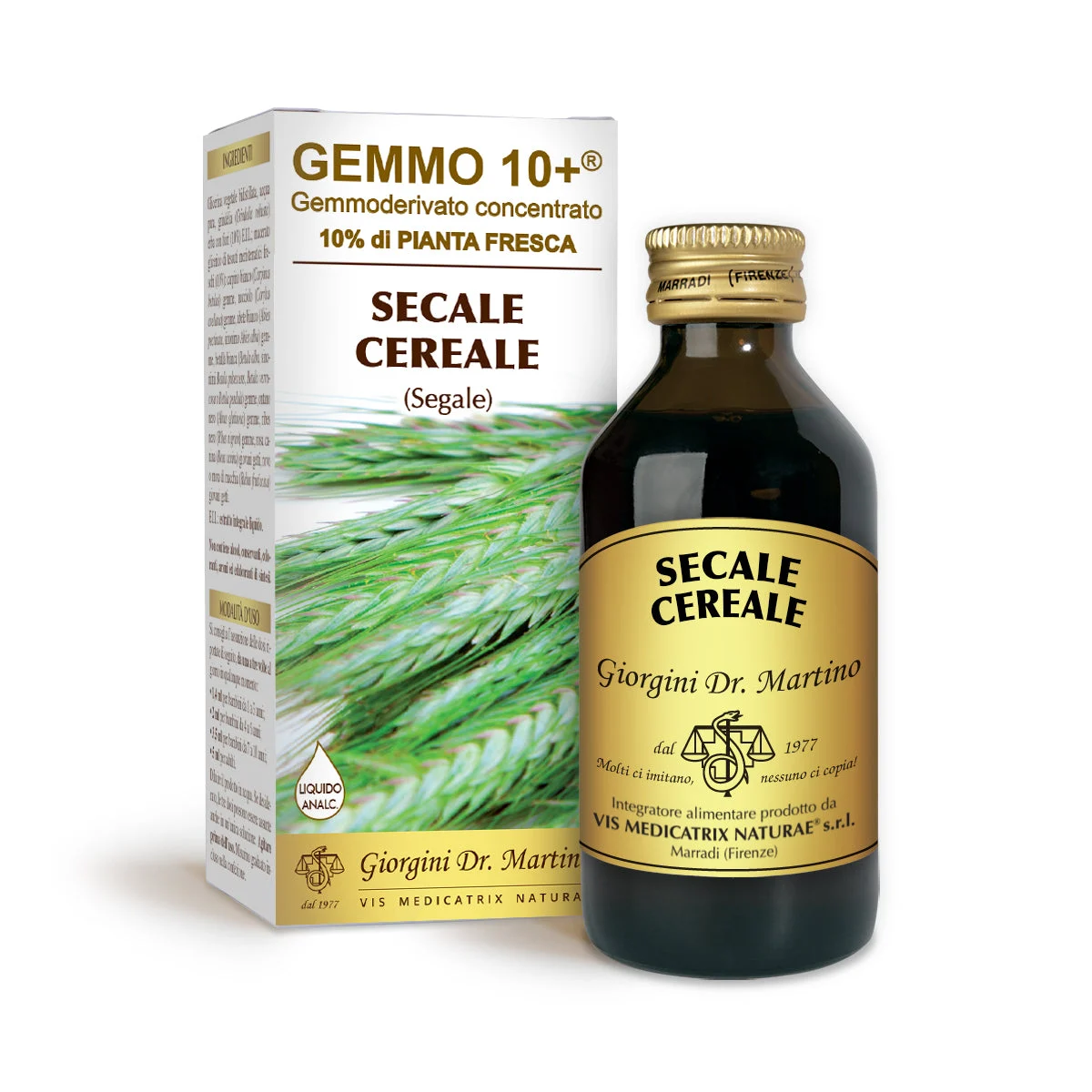 Dr Giorgini gemmo 10+ segale 100 ml liquido analcoolico