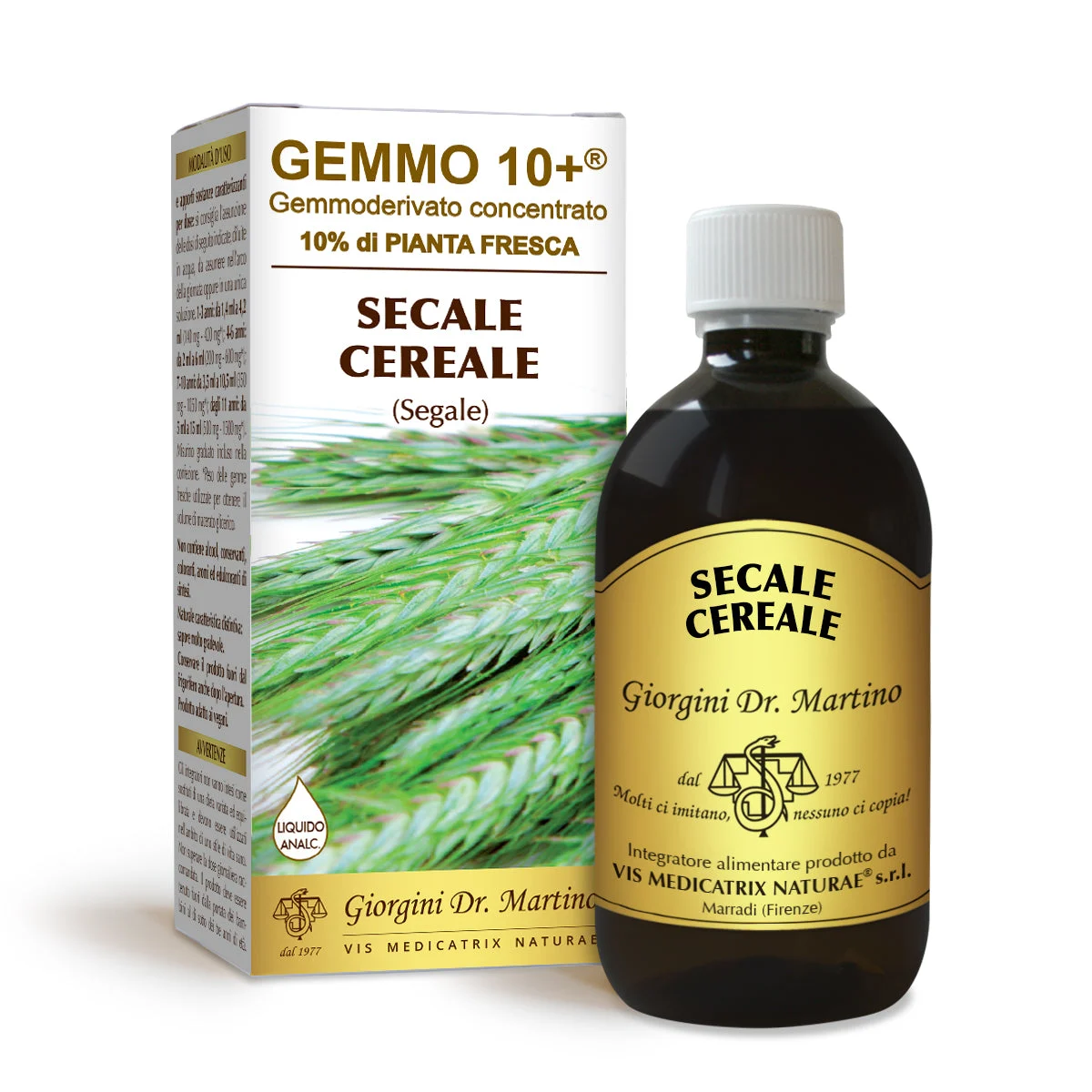 Dr Giorgini gemmo 10+ segale 500 ml liquido analcoolico