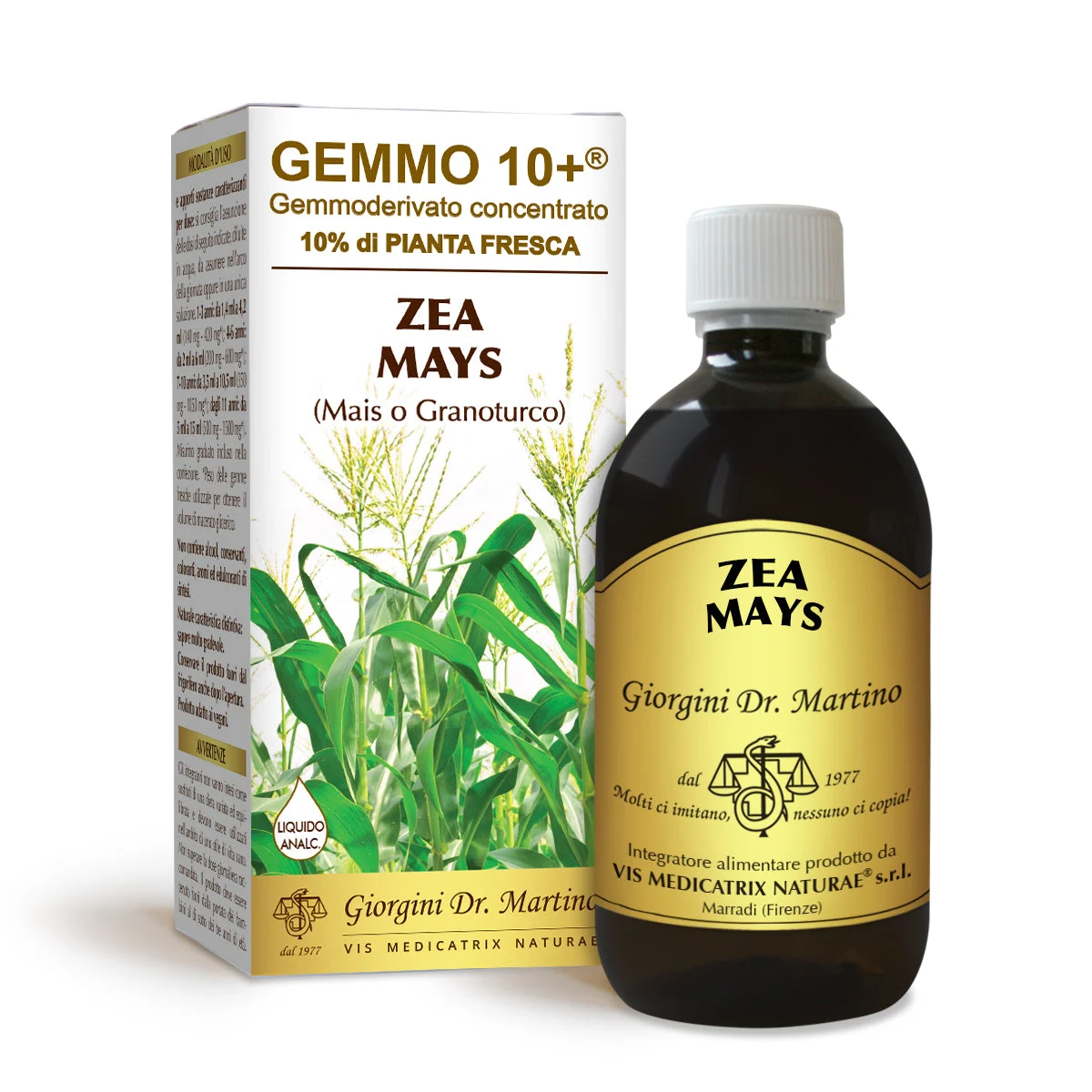 Dr Giorgini gemmo 10+ mais o granoturco 500 ml liquido analcoolico