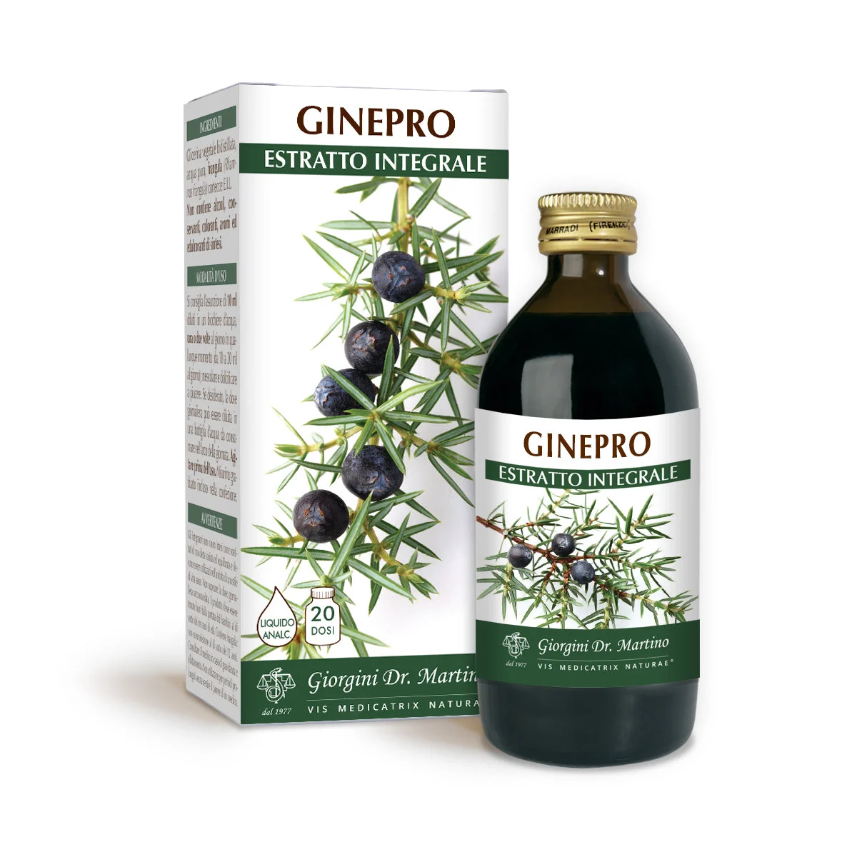 Dr Giorgini Ginepro Estratto integrale Liquido analcoolico 200ml