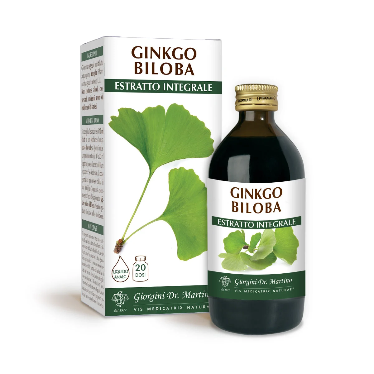 Dr Giorgini Ginkgo Biloba Estratto integrale Liquido analcoolico 200ml