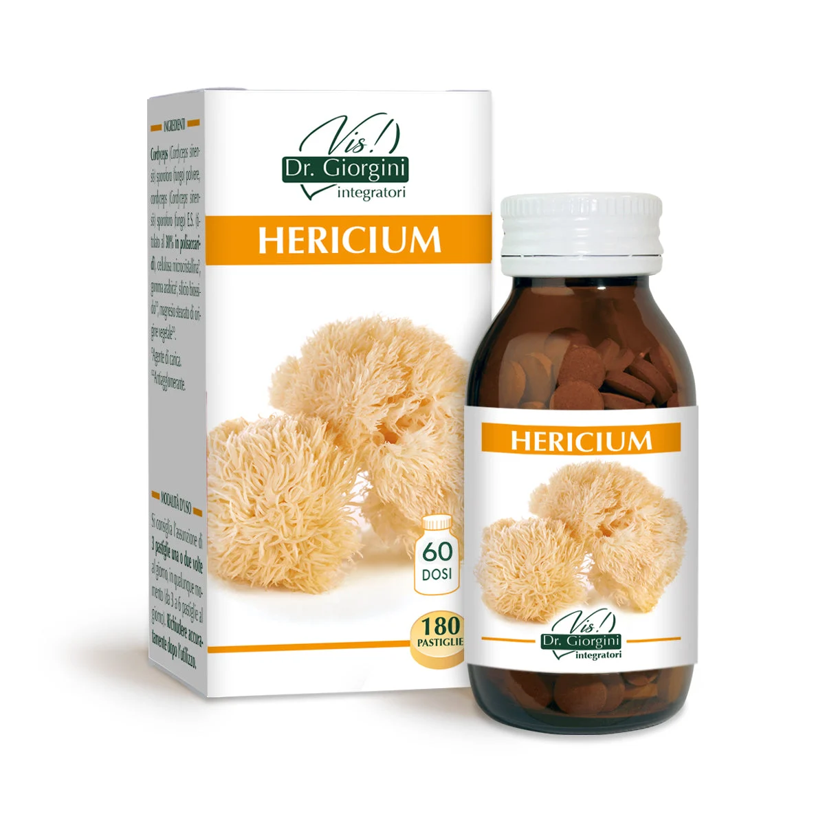Dr Giorgini hericium 90 g - 180 pastiglie da 500 mg
