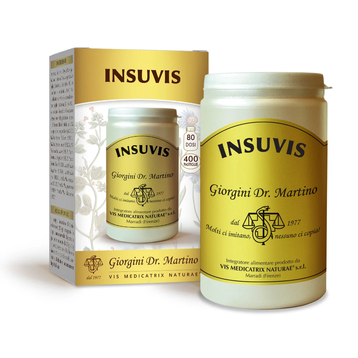 Dr Giorgini Insuvis - 400 pastiglie da 500 mg - 200 gr