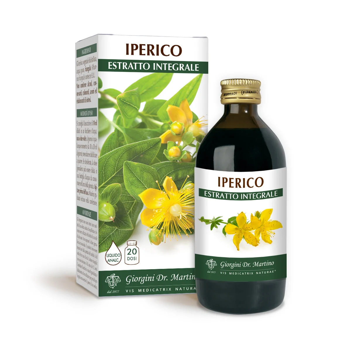 Dr Giorgini Iperico Estratto integrale Liquido analcoolico 200ml