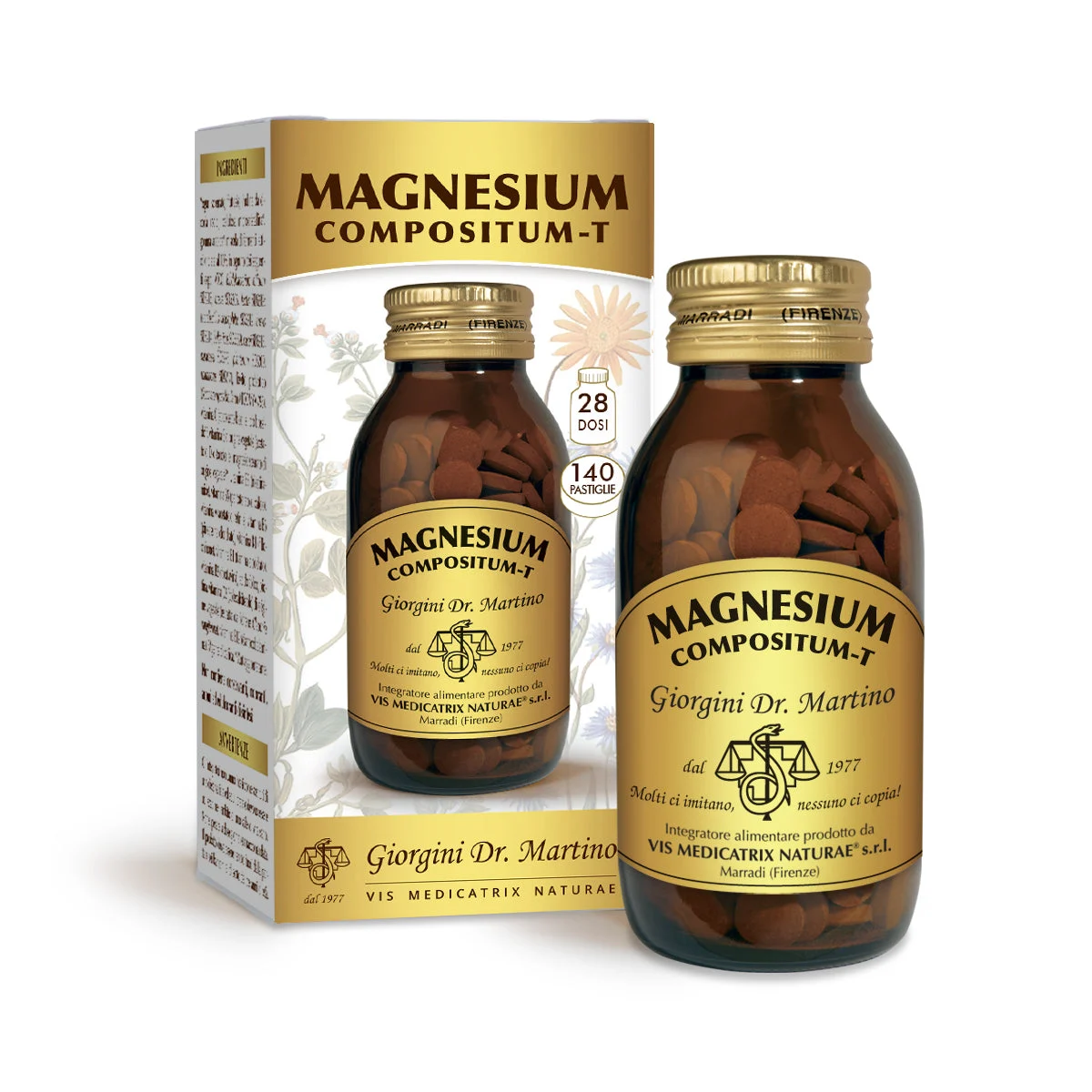 Dr Giorgini Magnesium Compositum-T 400 pastiglie da 500mg - 200gr