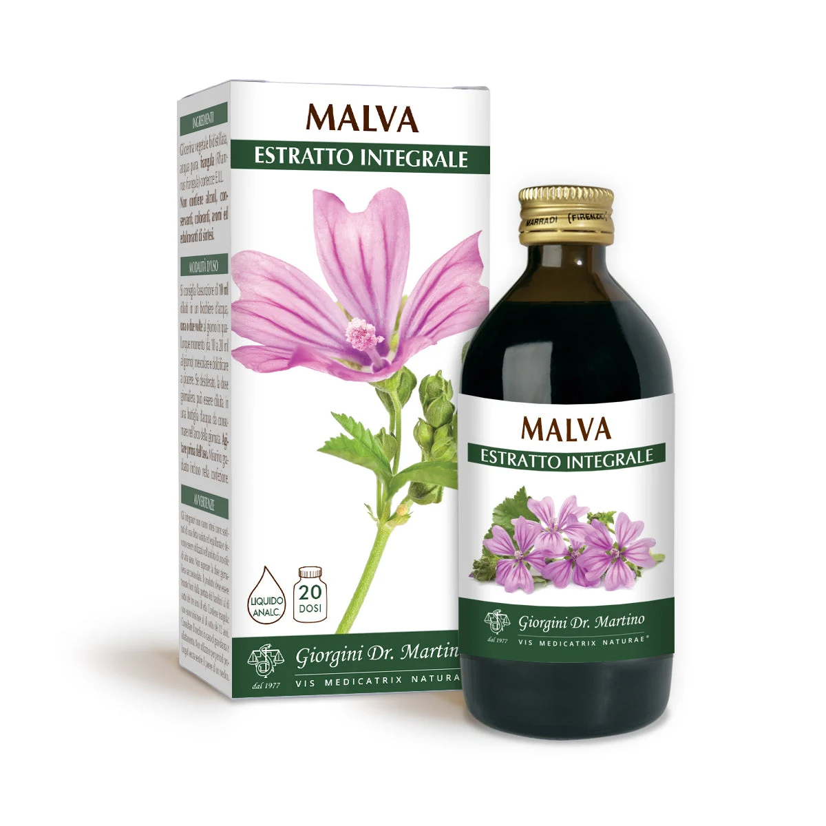 Dr Giorgini Malva Estratto Integrale Liquido analcoolico 200 ml