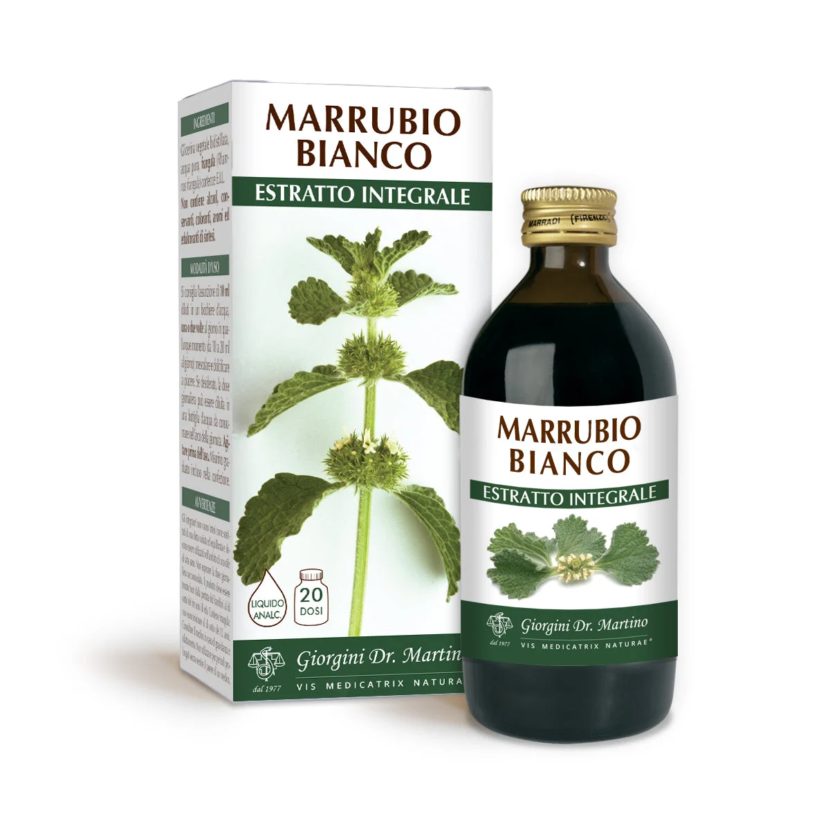 Dr Giorgini Marrubio Bianco Estratto integrale Liquido analcoolico 200ml
