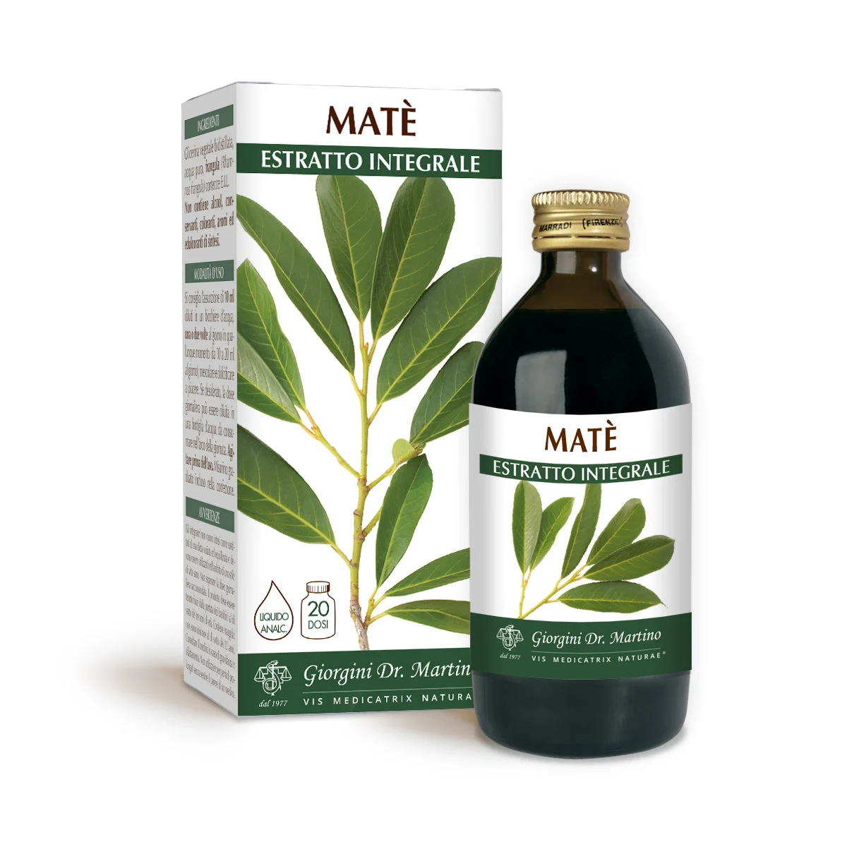Dr Giorgini Matè Estratto integrale Liquido analcoolico 200ml