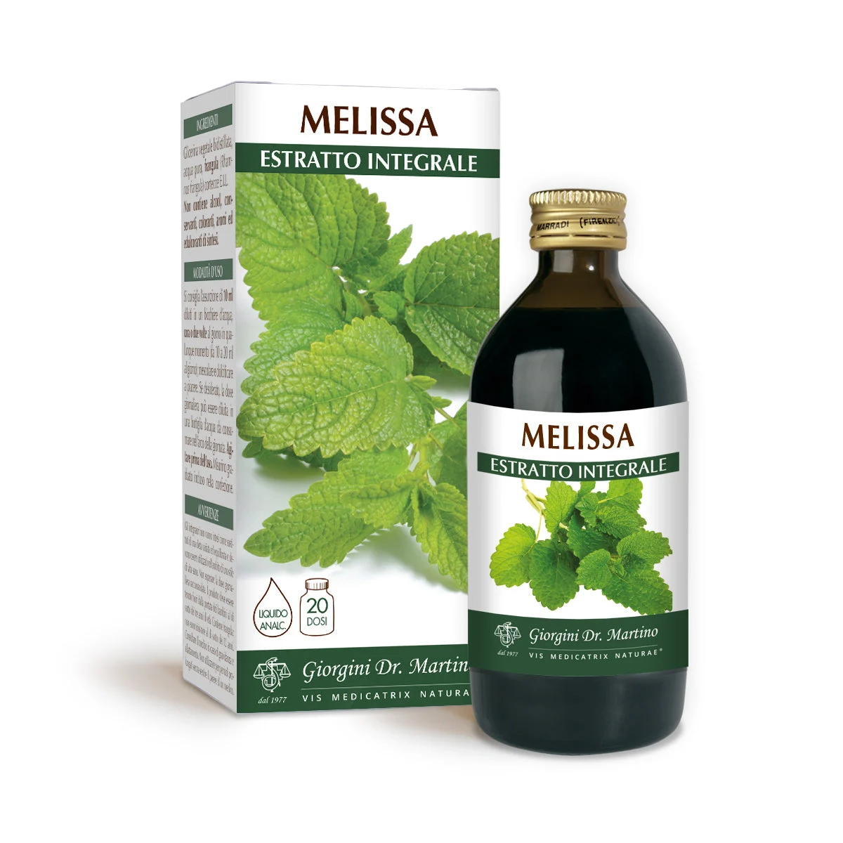 Dr Giorgini Melissa Estratto integrale Liquido analcoolico 200ml