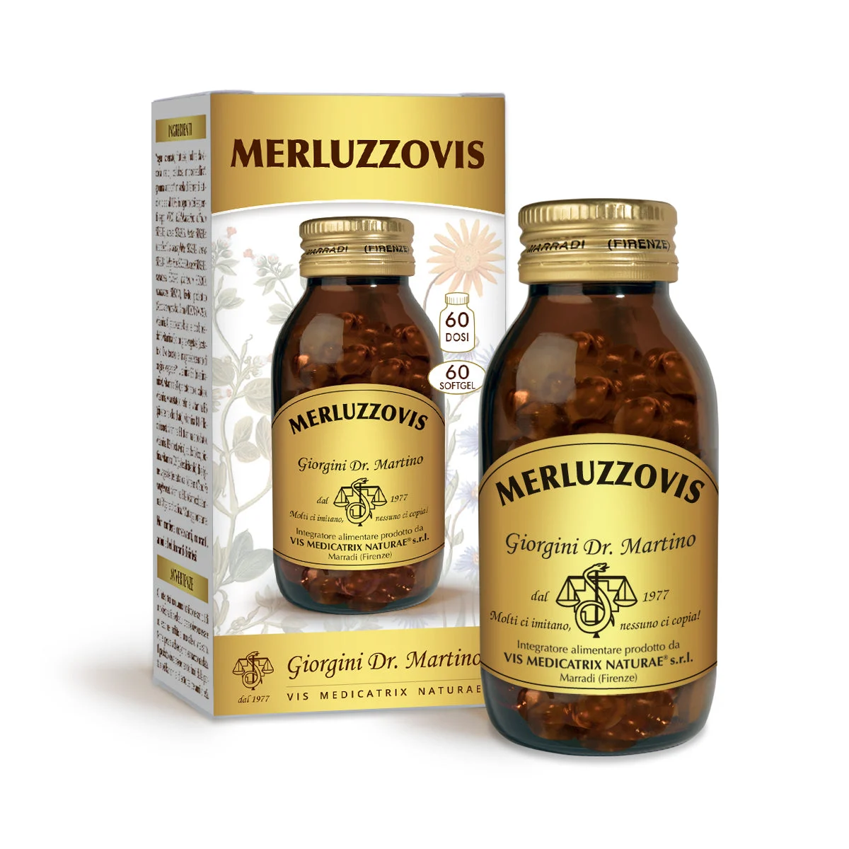 Dr Giorgini Merluzzovis 60 softgel da 1,5 g - 90 gr