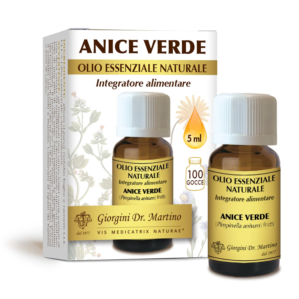 Dr Giorgini anice verde olio essenziale naturale 5 ml