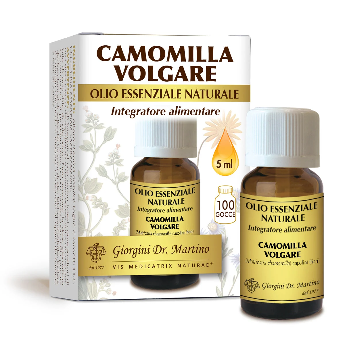 Dr Giorgini camomilla volgare olio essenziale naturale 5 ml
