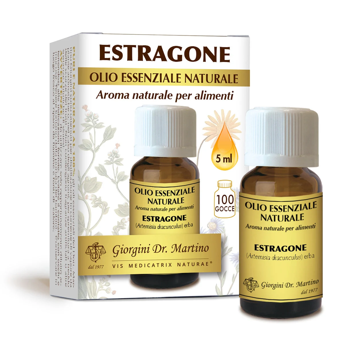 Dr Giorgini estragone olio essenziale naturale 5 ml