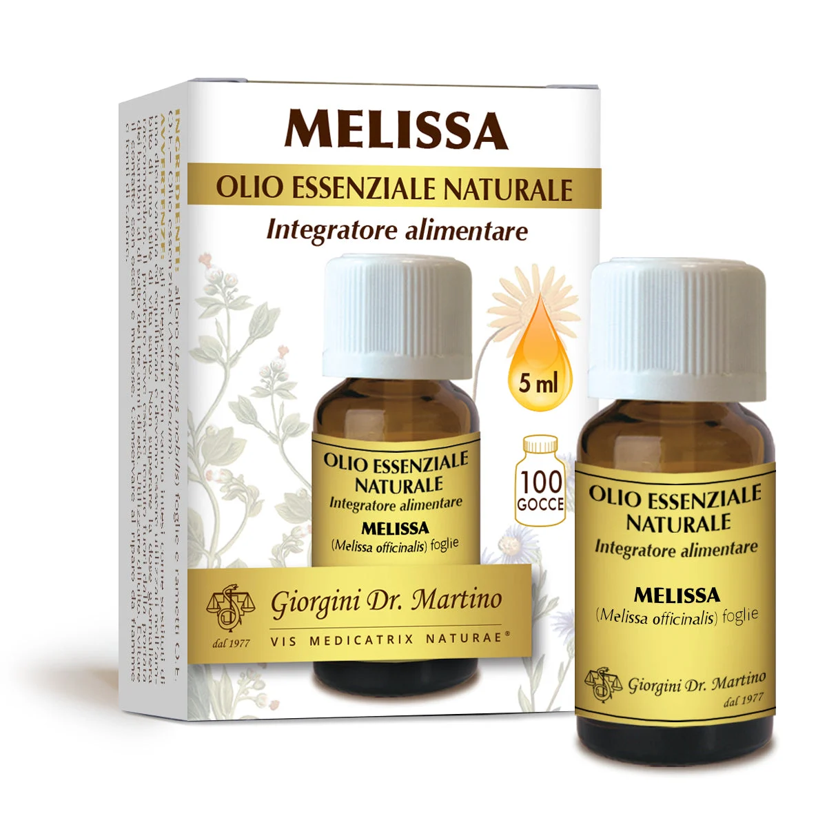 Dr Giorgini melissa olio essenziale naturale 5 ml