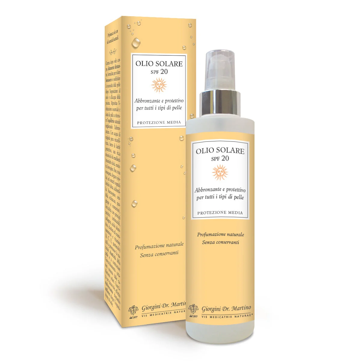 Dr Giorgini Olio Solare sfp 20 250 ml