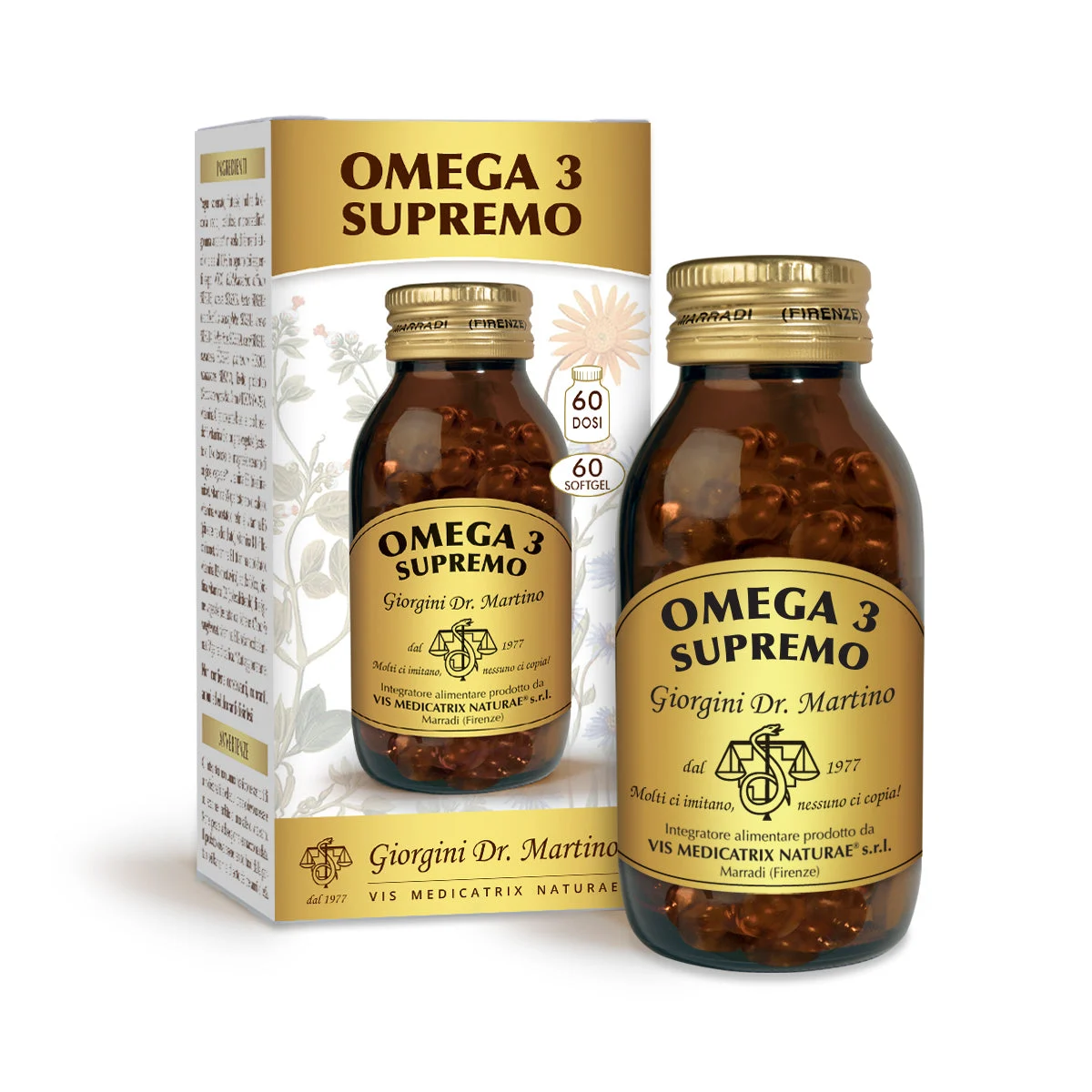 Dr Giorgini omega 3 supremo 87 g - 60 softgel da 1,45 g