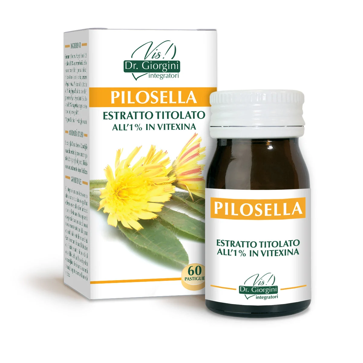 Dr Giorgini pilosella estratto titolato 60 pastiglie da 500 mg - 30 gr