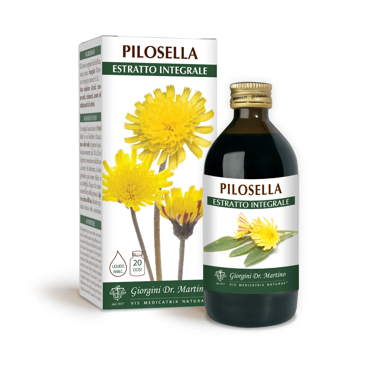 Dr Giorgini Pilosella Estratto integrale Liquido analcoolico 200ml