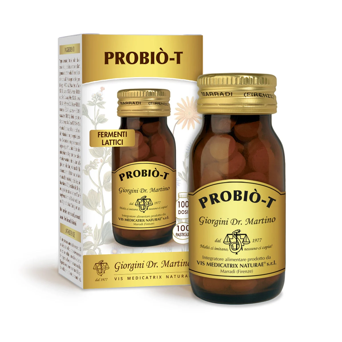 Dr Giorgini probio'-t 40 g - 100 pastiglie da 400 mg