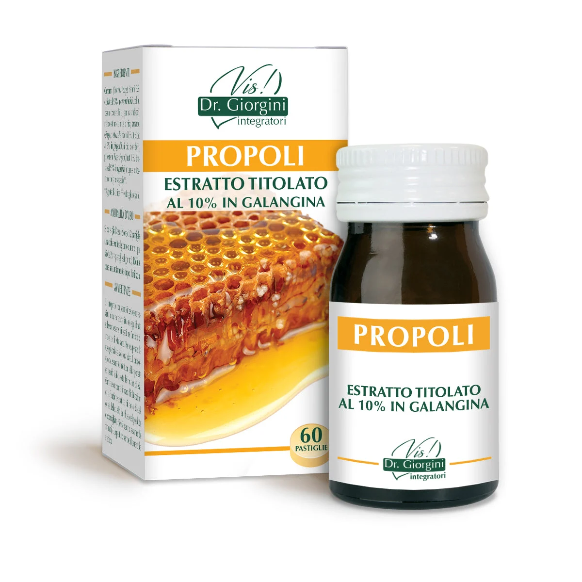 Dr Giorgini propoli estratto titolato 60 pastiglie da 500 mg - 30 gr