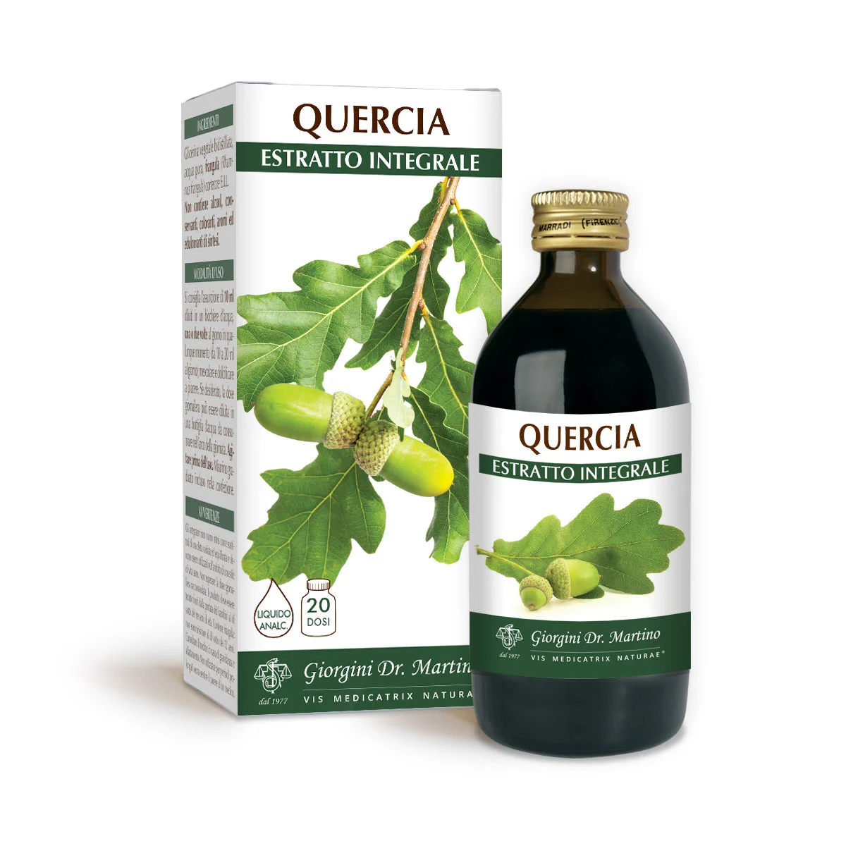 Dr Giorgini Quercia o Rovere Estratto integrale Liquido analcoolico 200ml