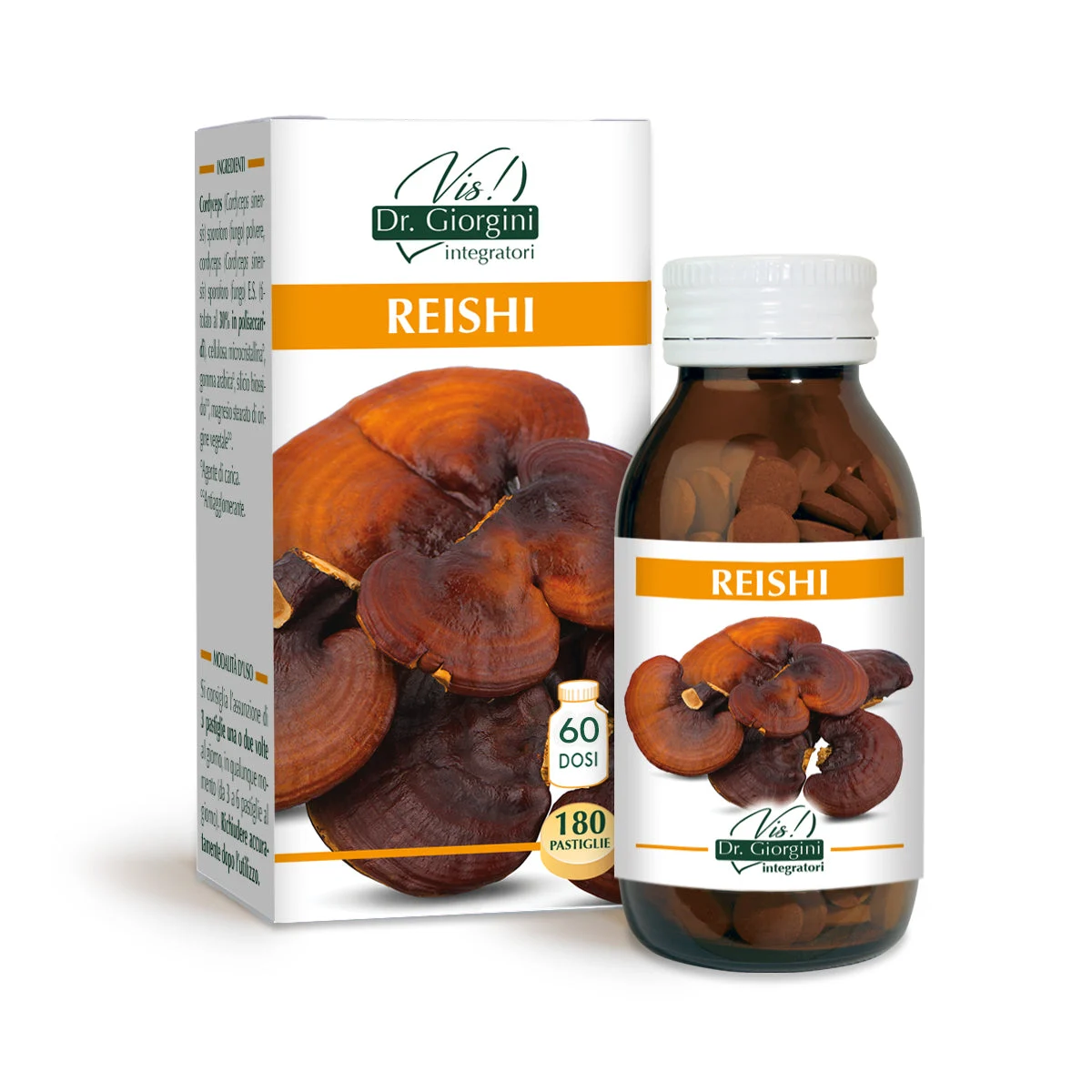 Dr Giorgini reishi 90 g - 180 pastiglie da 500 mg