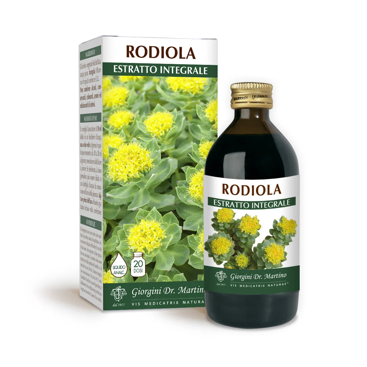 Dr Giorgini Rodiola Estratto integrale Liquido analcoolico 200ml