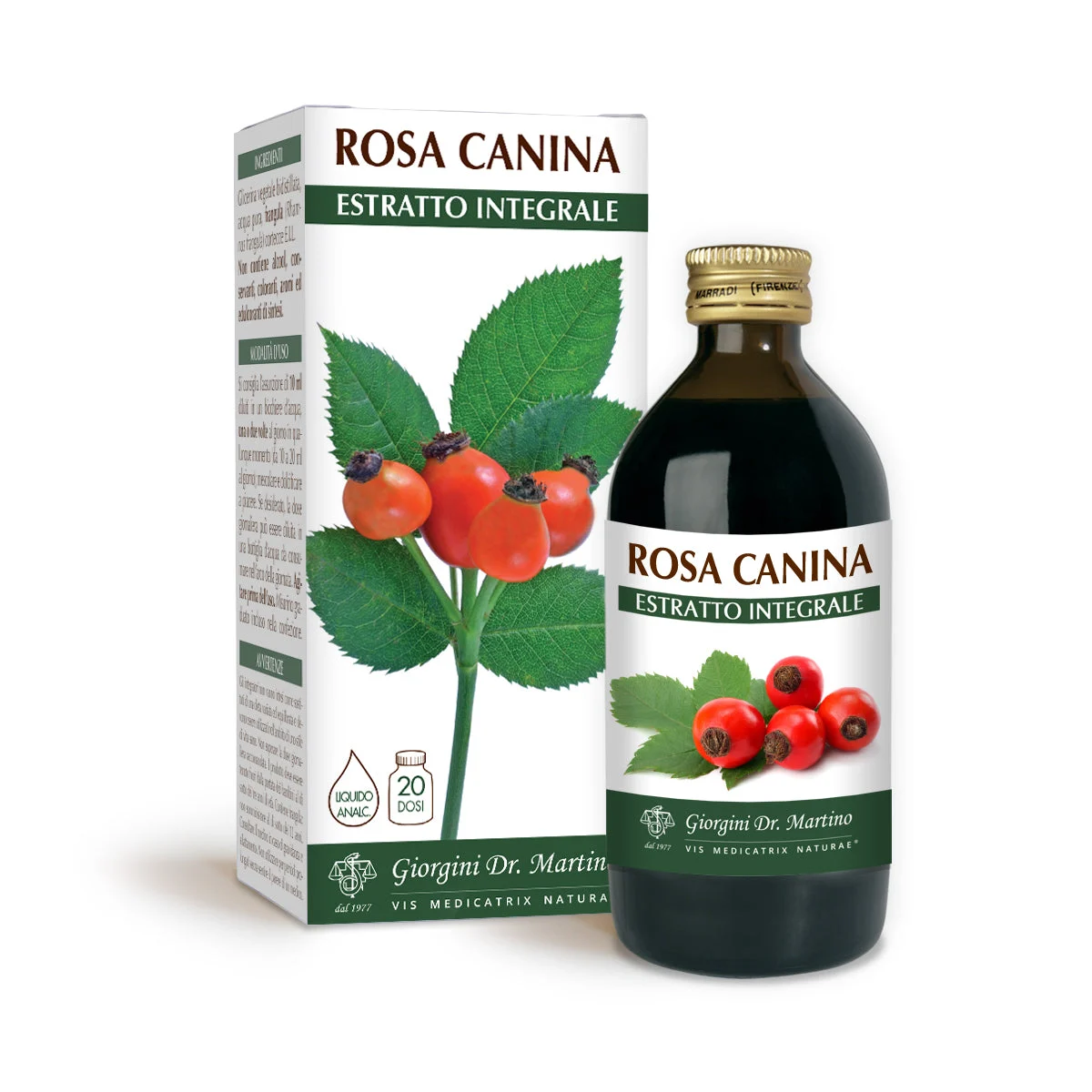 Dr Giorgini Rosa Canina Estratto integrale Liquido analcoolico 200ml