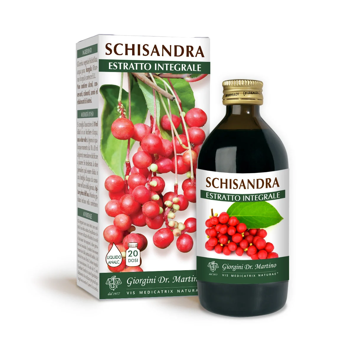 Dr Giorgini Schisandra Estratto integrale Liquido analcoolico 200ml