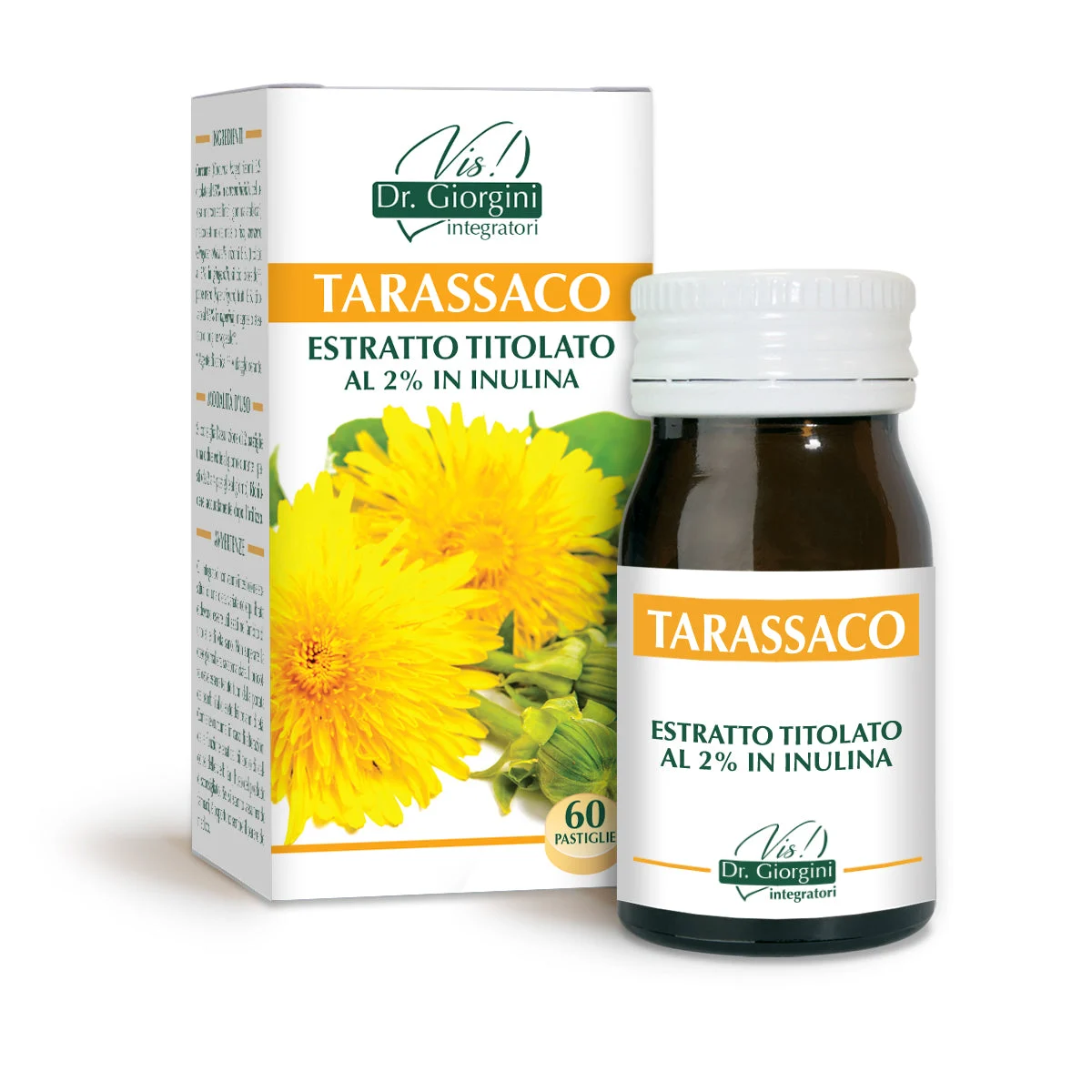 Dr Giorgini tarassaco estratto titolato 60 pastiglie da 500 mg - 30 gr