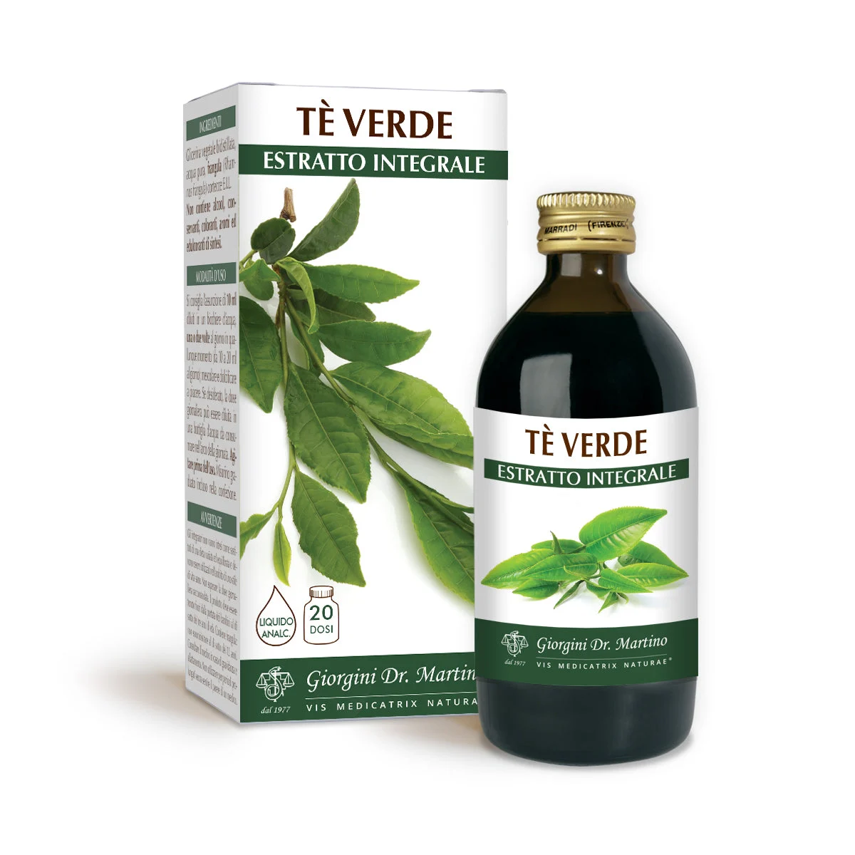 Dr Giorgini Te Verde Estratto integrale Liquido analcoolico 200ml