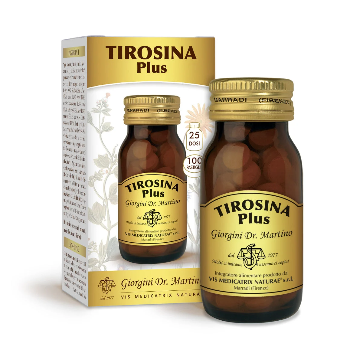 Dr Giorgini Tirosina Plus 100 pastiglie da 500 mg - 50 gr