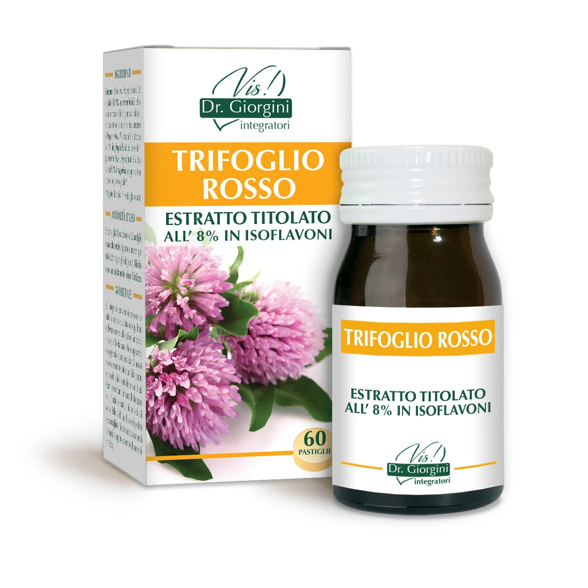 Dr Giorgini trifoglio rosso estratto titolato 30g - 60 pastiglie da 500 mg