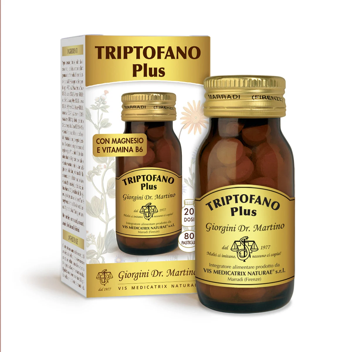 Dr Giorgini Triptofano Plus 80 pastiglie da 500 mg - 40 gr