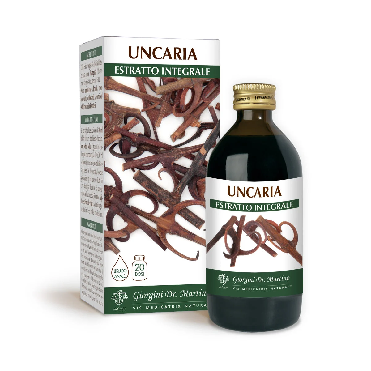 Dr Giorgini Uncaria Estratto integrale Liquido analcoolico 200 ml