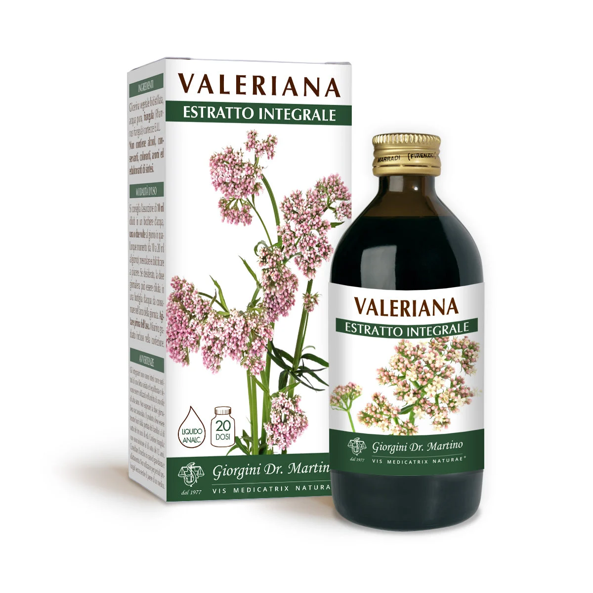 Dr Giorgini Valeriana Estratto integrale Liquido analcoolico 200ml
