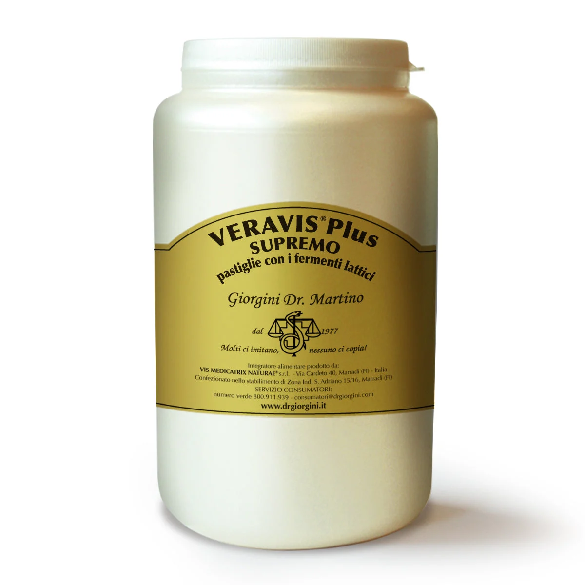 Dr Giorgini veravis plus supremo pastiglie con fermenti lattici 1 kg