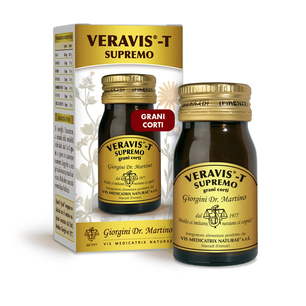 Dr Giorgini Veravis-T Supremo grani corti 200 grani da circa 450 mg - 90 g