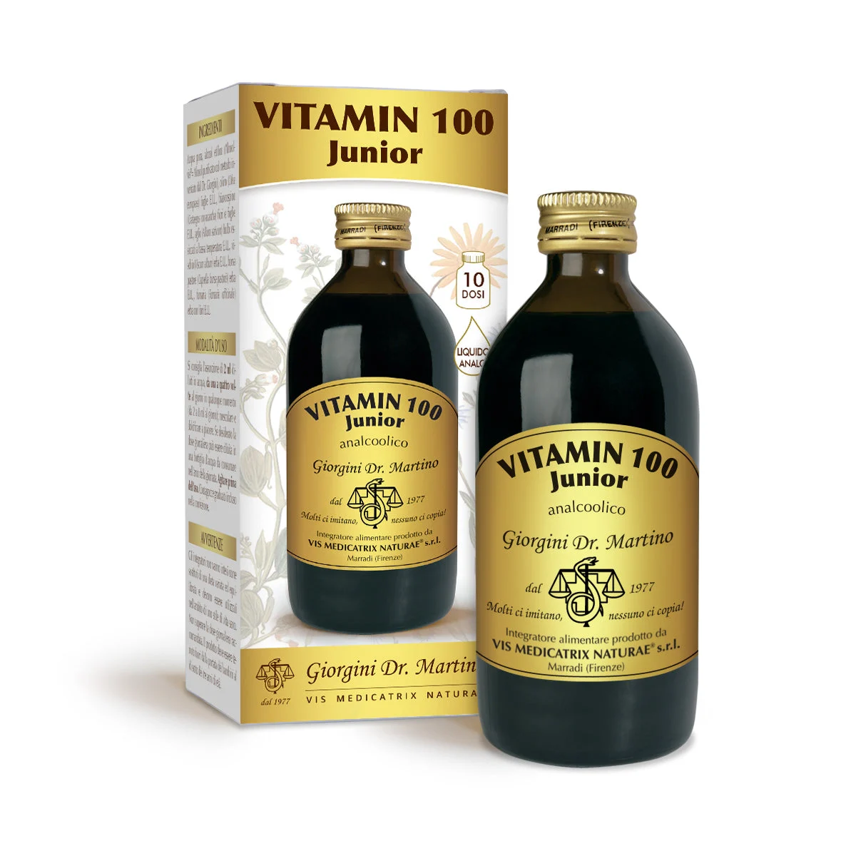 Dr Giorgini Vitamin 100 Junior 200 ml liquido analcoolico
