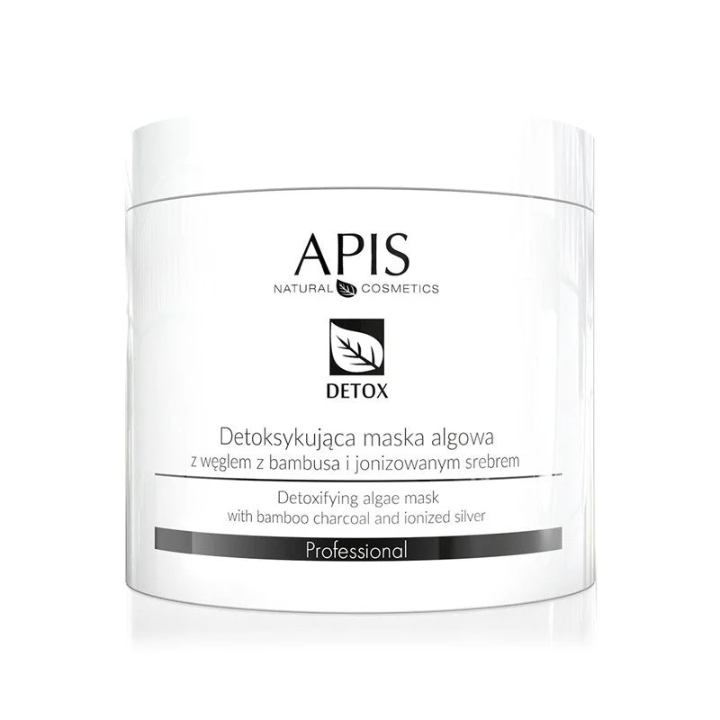 Maschera Di Alghe Disintossicanti Apis Con Carbone Di Bambù E Argento Ionizzato 250 G