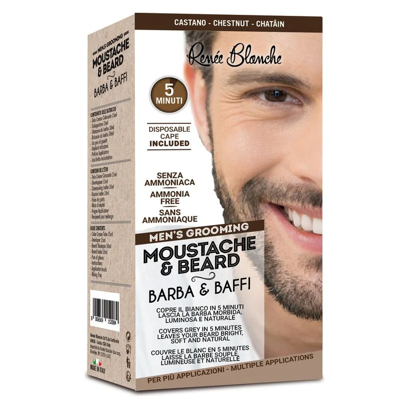 Renee Blanche Men'S Grooming Moustache & Beard Castano