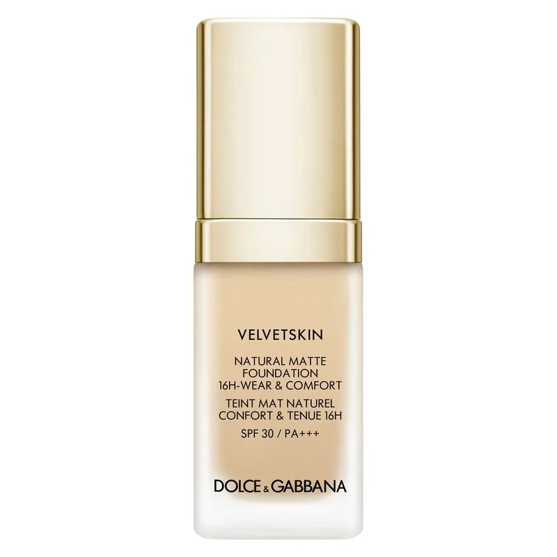 Dolce & Gabbana Velvetskin Natural Matte Fondotinta 16H-Wear & Comfort Spf 30 / Pa+++ 340 - Desert (30 Ml)