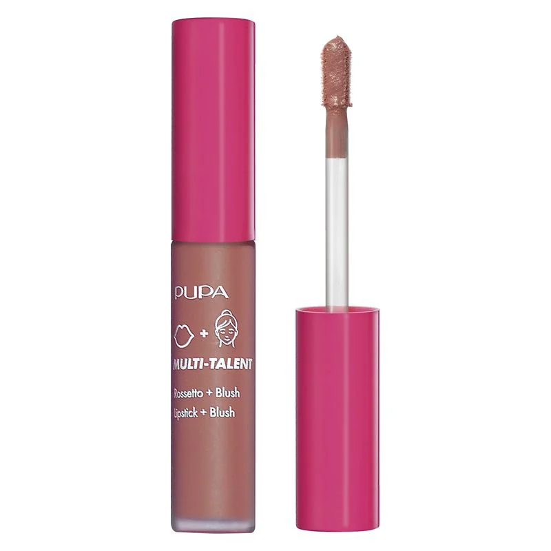 Pupa Rossetto Multi-Talent + Blush - 2-In-1 Rossetto E Blush 002 - Cheeky Rose