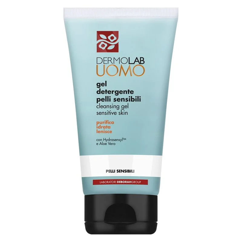 Dermolab Uomo Gel Detergente Pelli Sensibili - Purificata Idrata Lenisce 150 Ml