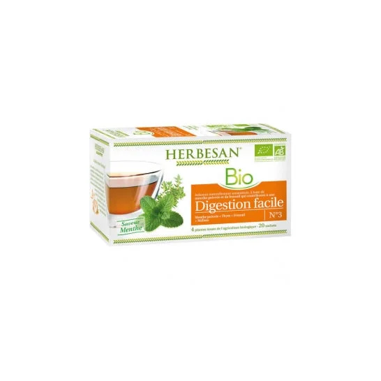 Infusione di erbe menta piperita finocchio facile digestione facile digestione organica 20 bustine di erbe